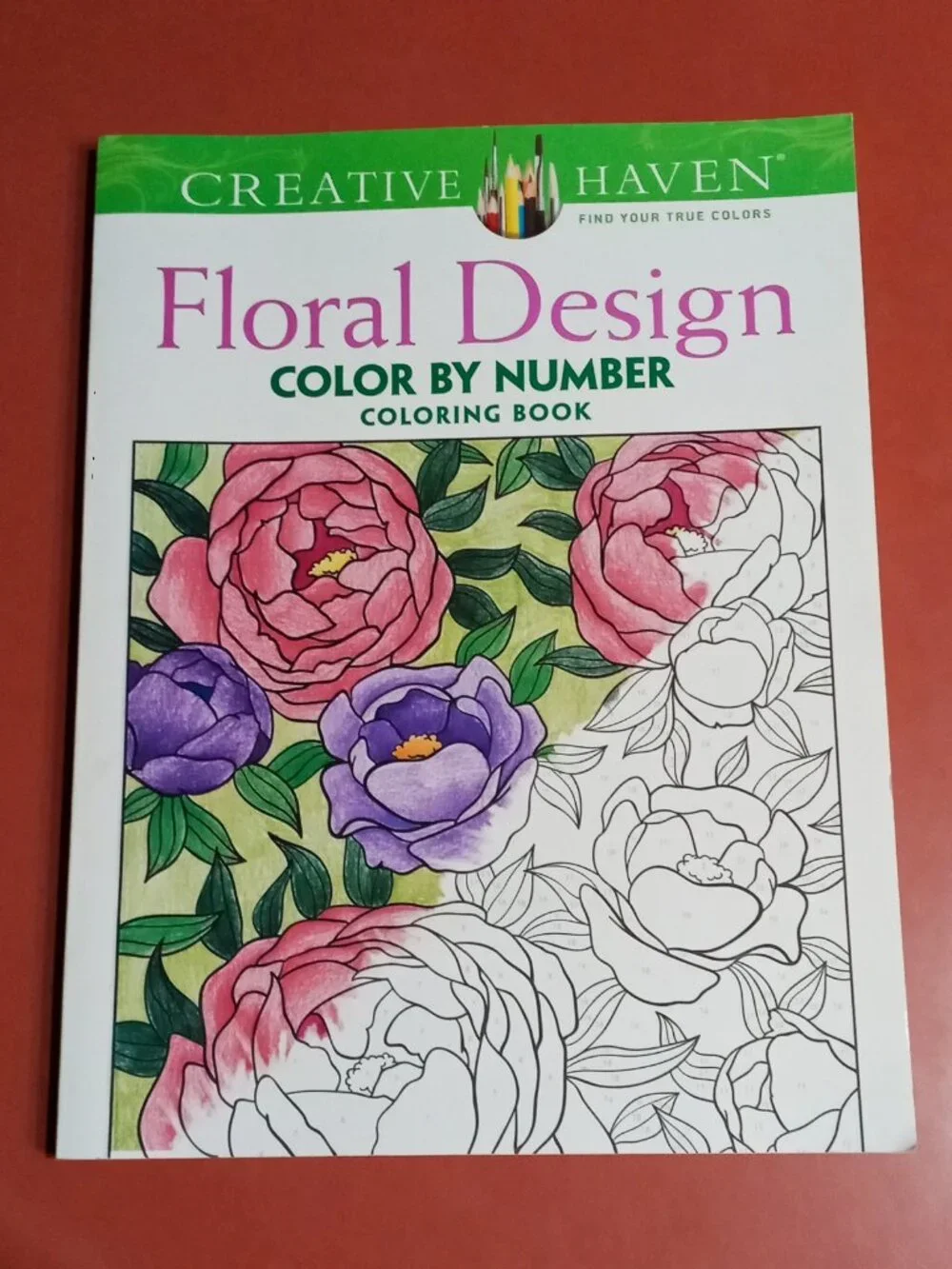 (x2) Colorama & Floral Design Color by Number Adult Coloring Books